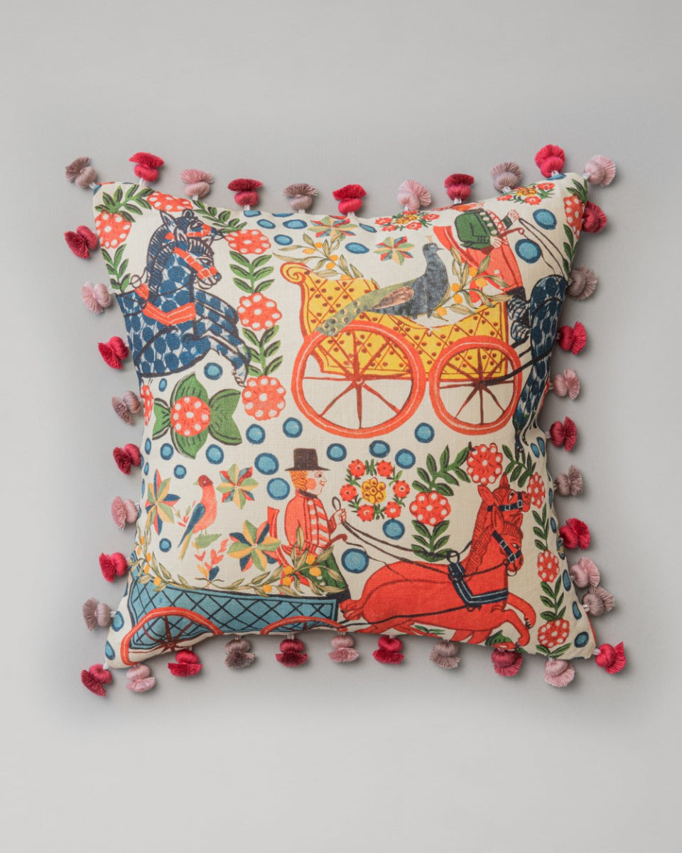 Fasnacht pillow by Mind the Gap (LC40193), front