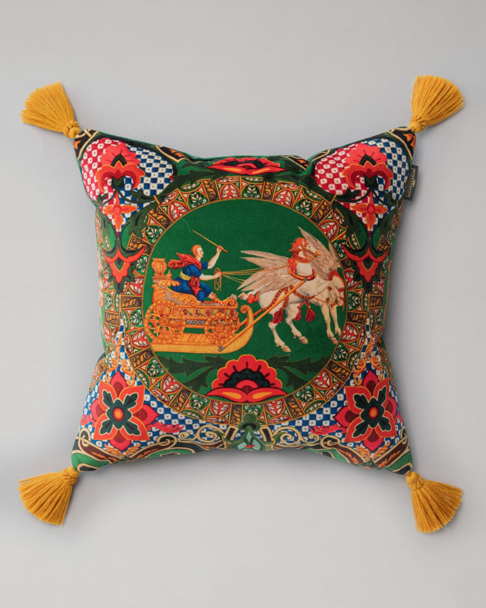 Mythology velvet pillow by Mind the Gap (LC40220), front