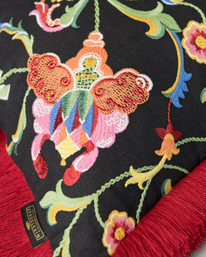 Al Fresco embroidered pillow by Mind the Gap (LC40254), view 3