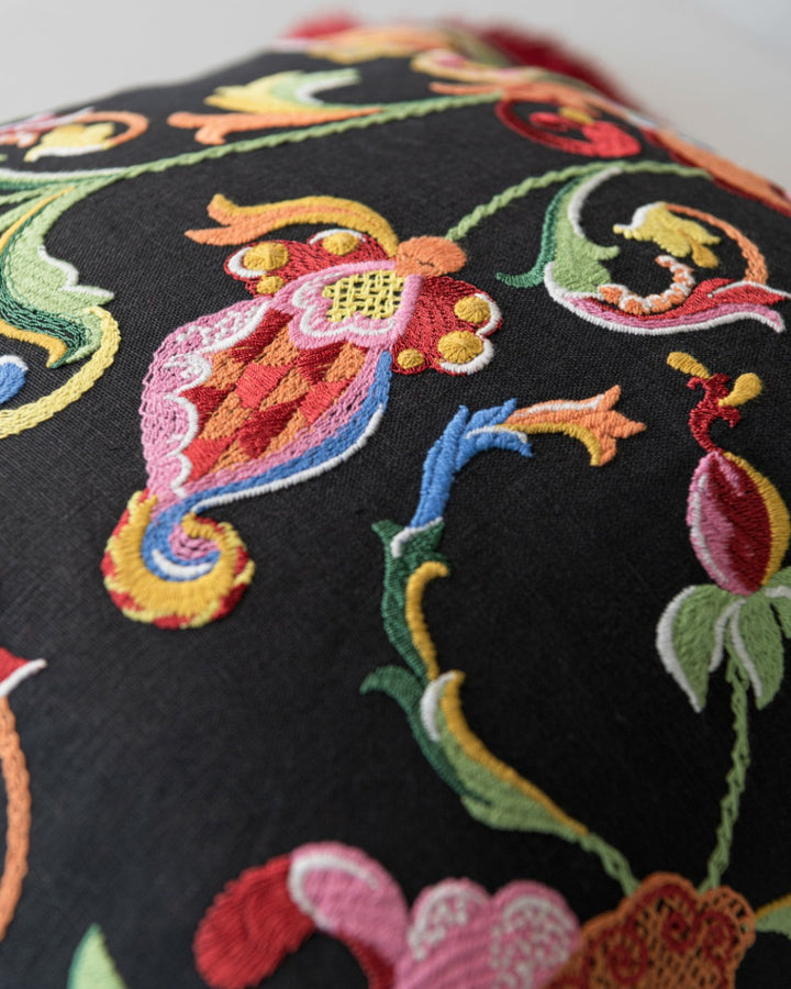 Al Fresco embroidered pillow by Mind the Gap (LC40254), view 5