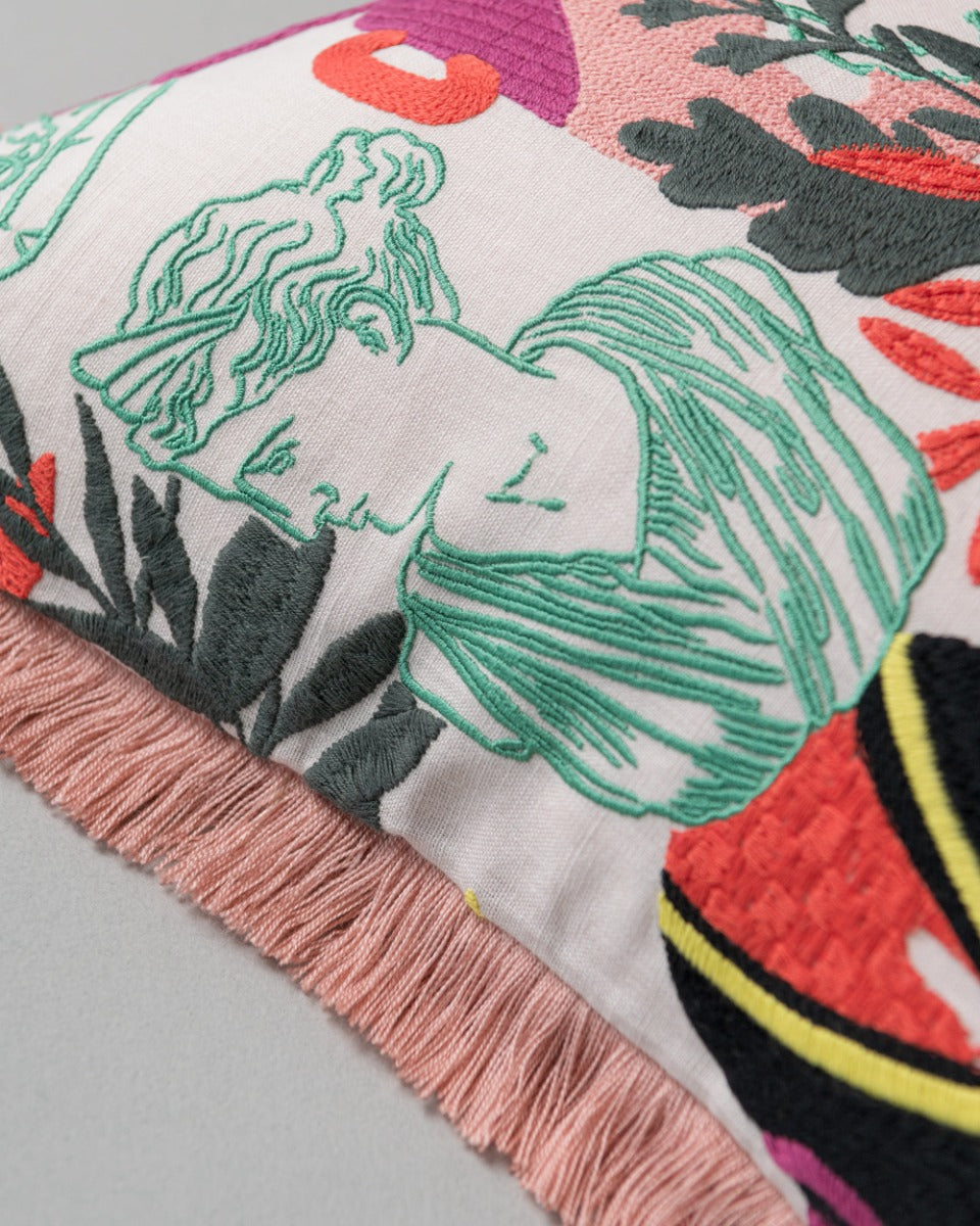 Statuario embroidered pillow by Mind the Gap (LC40255), view 3