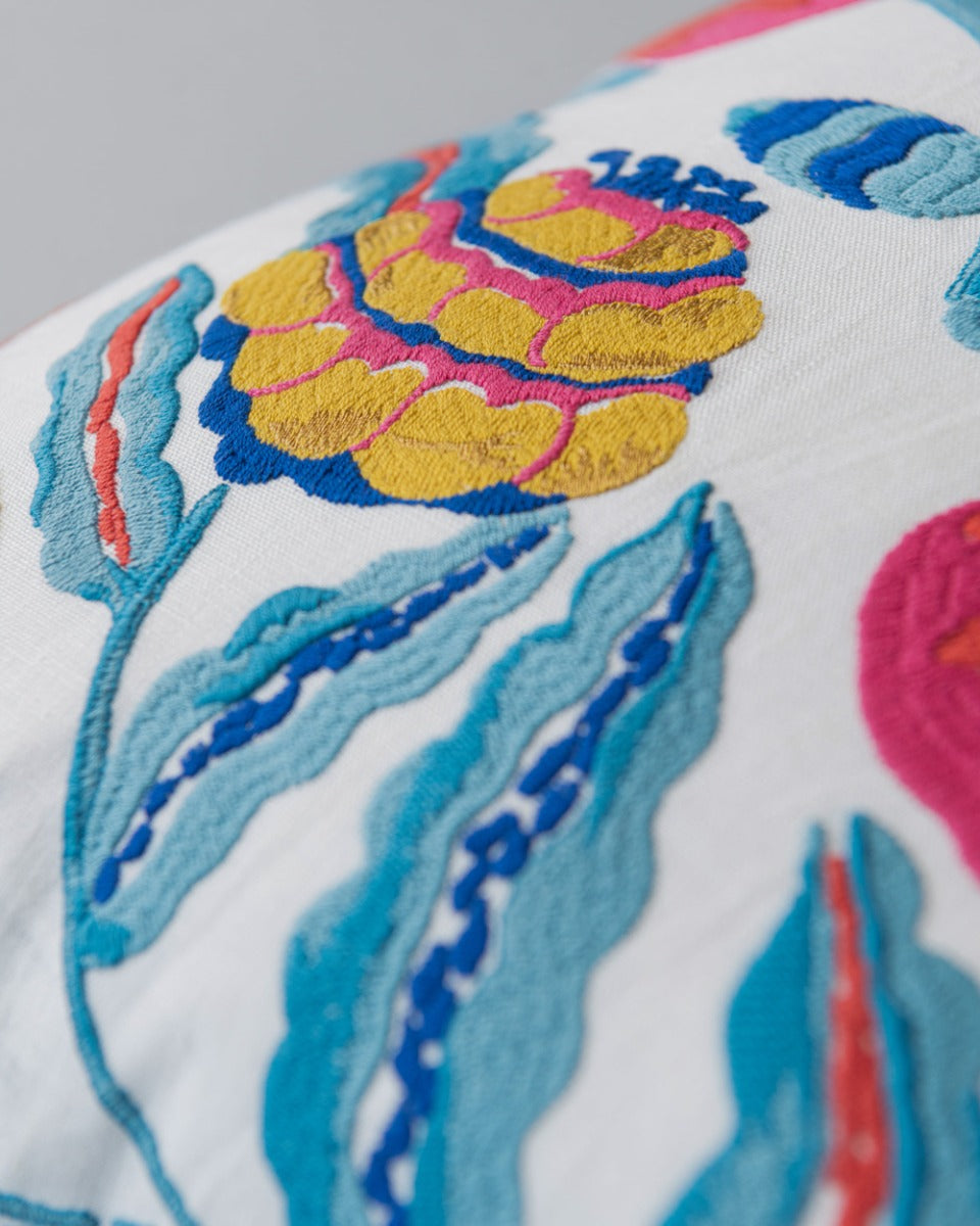 Fiori Di Limone embroidered pillow by Mind the Gap (LC40256), view 3