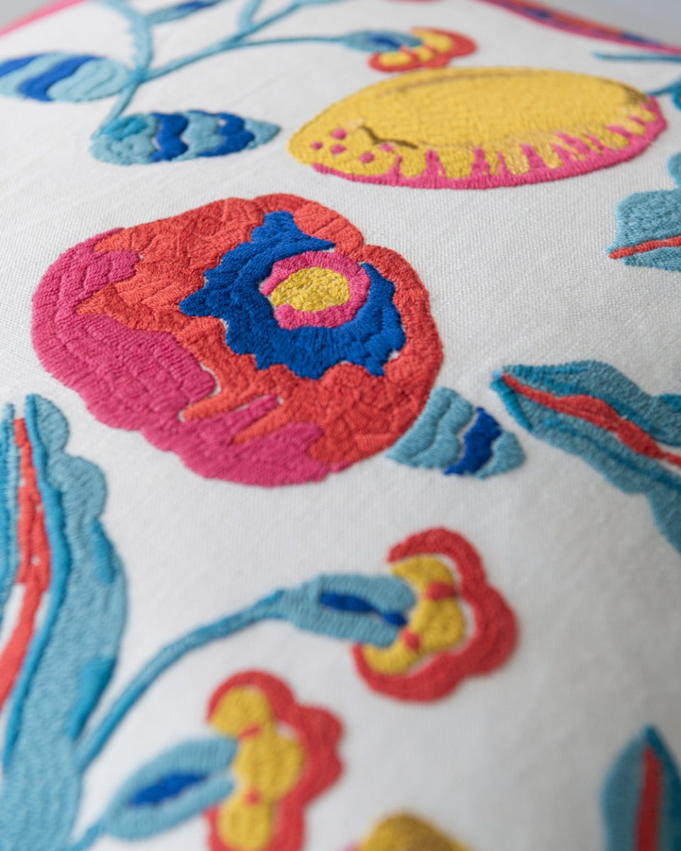 Fiori Di Limone embroidered pillow by Mind the Gap (LC40256), view 4