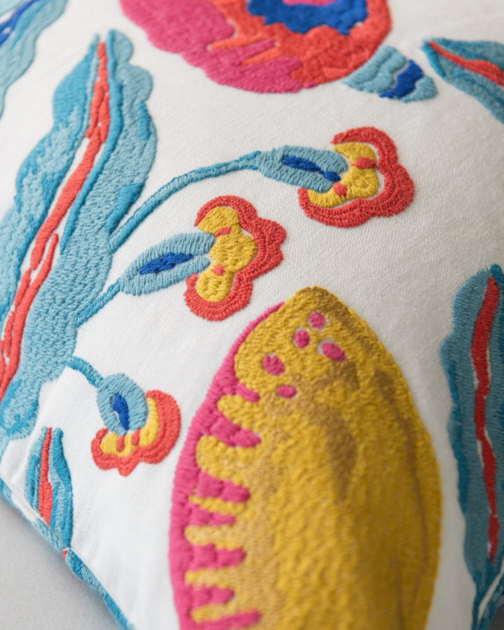 Fiori Di Limone embroidered pillow by Mind the Gap (LC40256), view 5