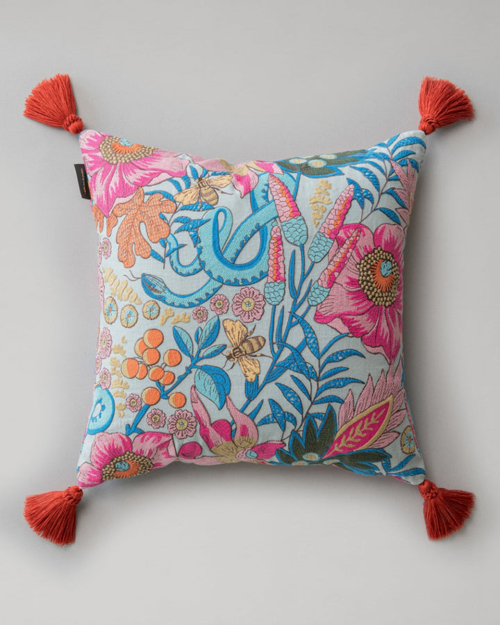 Giardino Segreto embroidered pillow by Mind the Gap (LC40258), front