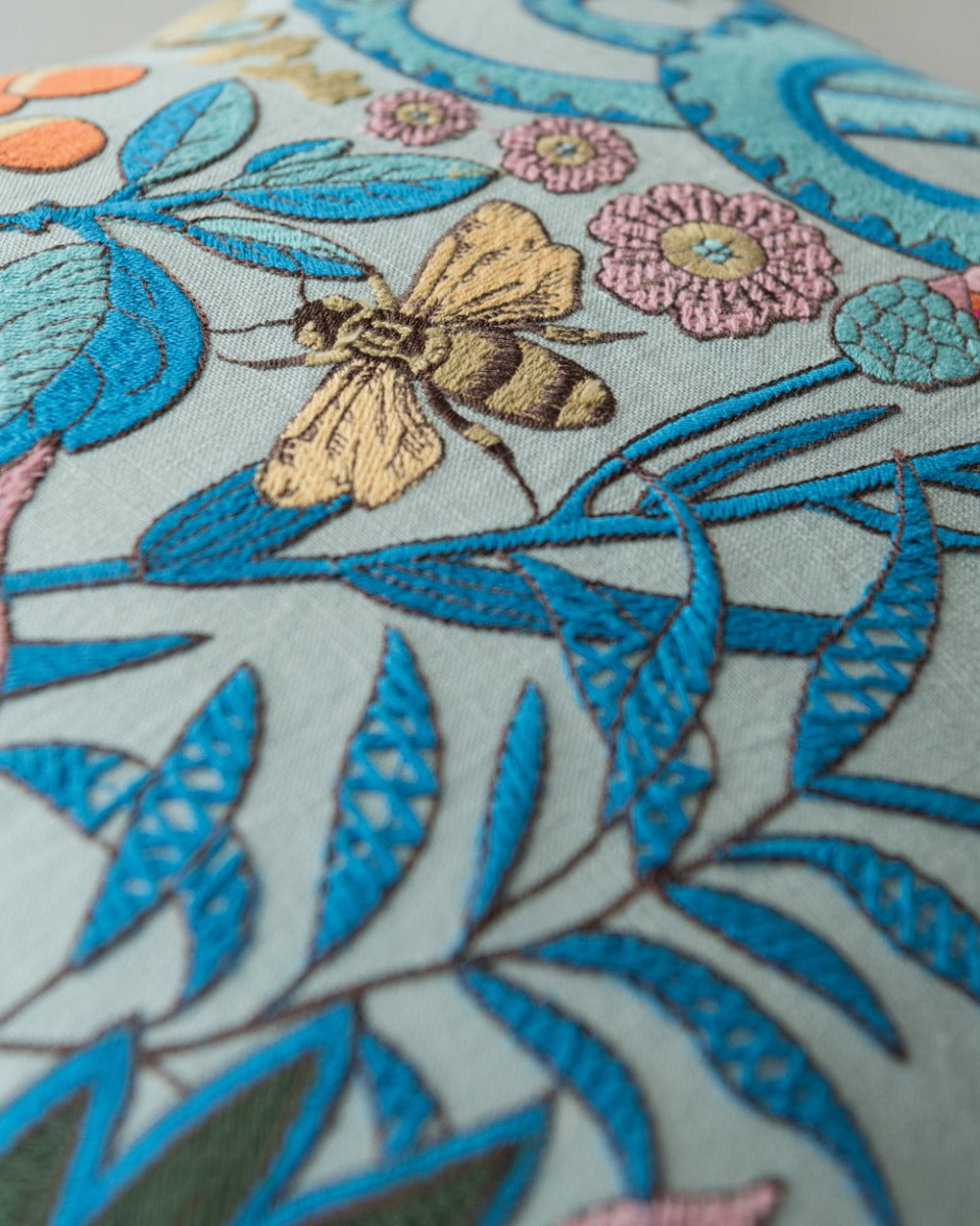 Giardino Segreto embroidered pillow by Mind the Gap (LC40258), view 4