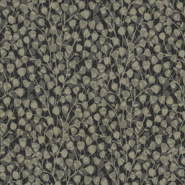 Leaf Overlay Carbon by Kasmir Designer Fabric 5118 100% Polyester
 USA </p><p>Repeat: Horizontal: 29 2/8 inches and Vertical: 32 2/8 inches 53 - Swanky Fabrics -