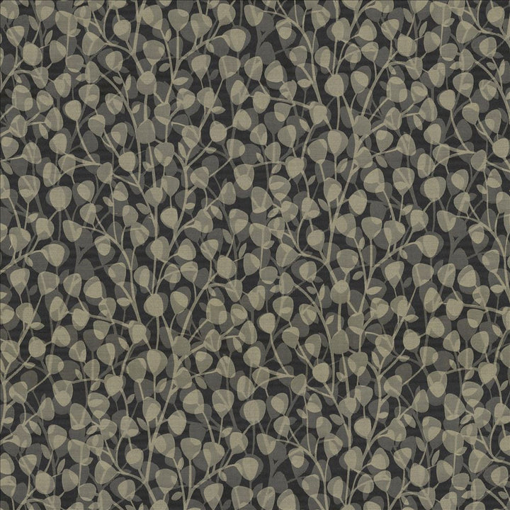 Leaf Overlay Carbon by Kasmir Designer Fabric See sample 100% Polyester
 USA 39,000 Wyzenbeek Double Rubs </p><p>Repeat: Horizontal: 29 2/8 inches and Vertical: 32 2/8 inches 53 - Swanky Fabrics -