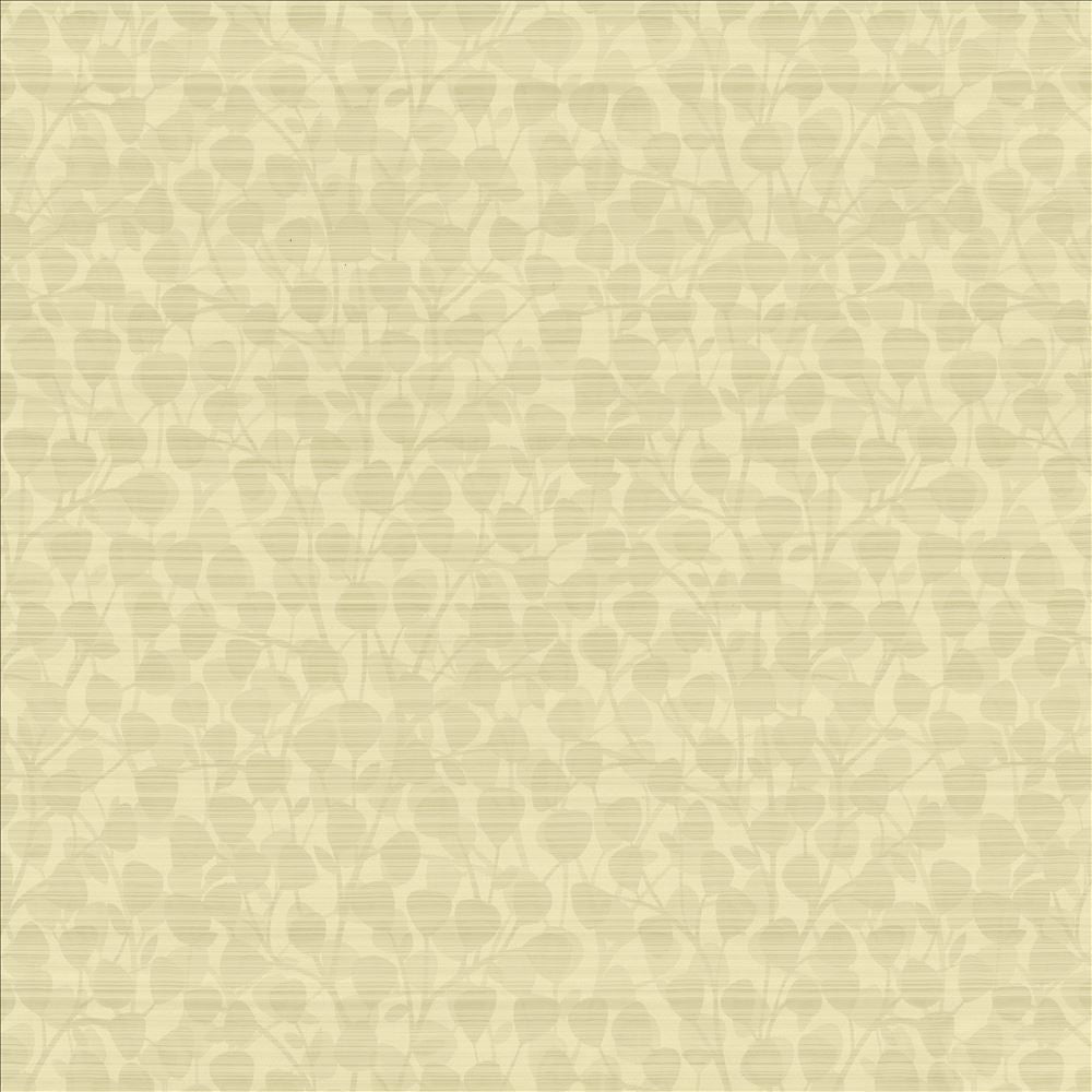 Leaf Overlay Cream by Kasmir Designer Fabric 5118 100% Polyester USA 39,000 Wyzenbeek Double Rubs Horizontal: 29 2/8 inches and Vertical: 32 2/8 inches 57 - Swanky Fabrics -