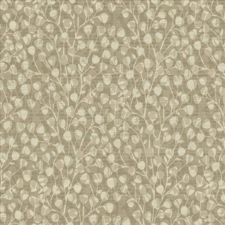 Leaf Overlay Mocha by Kasmir Designer Fabric See sample 100% Polyester
 USA 39,000 Wyzenbeek Double Rubs </p><p>Repeat: Horizontal: 29 2/8 inches and Vertical: 32 2/8 inches 53 - Swanky Fabrics -