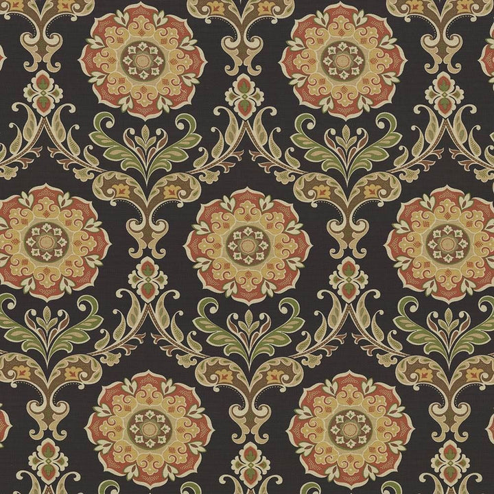 Leclaire Espresso by Kasmir Designer Fabric 1433 100% Cotton SOUTH KOREA 15,000 Wyzenbeek Double Rubs Horizontal: 13 4/8 inches and Vertical: 27 inches 54 - 55 - Swanky Fabrics -
