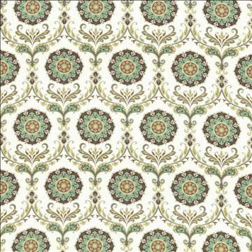 Leclaire Nordic Ice by Kasmir Designer Fabric 1436 100% Cotton SOUTH KOREA 15,000 Wyzenbeek Double Rubs H: 13 4/8 inches, V: 27 inches 54 - 55 - Swanky Fabrics - Kasmir