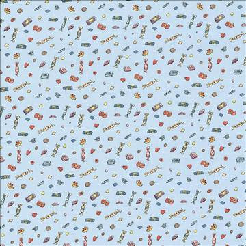 Lickswishy Sweet Blue Sky by Kasmir Designer Fabric 1445 100% Cotton TURKEY Not Tested H: 9 1/8 inches, V: 12 5/8 inches 55 - Swanky Fabrics - Kasmir