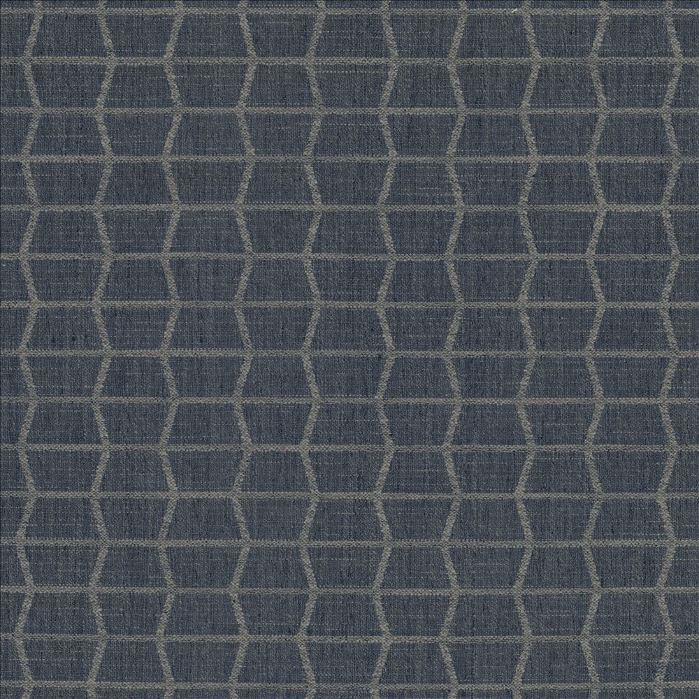 Liliana Indigo by Kasmir Designer Fabric 1458 60% Polyester
40% Cotton
 INDIA </p><p>Repeat: Horizontal: 3 4/8 inches and Vertical: 2 3/8 inches 54 - Swanky Fabrics -