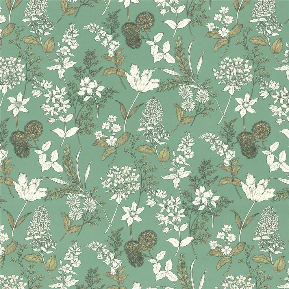 Lily Seafoam by Kasmir Designer Fabric 5154 100% Cotton
 SPAIN 35,000 Wyzenbeek Double Rubs </p><p>Repeat: Horizontal: 27 inches and Vertical: 27 inches 54 - Swanky Fabrics -