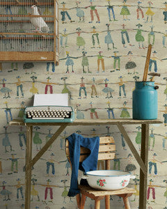 Mind The Gap Wallpaper LITTLE PEOPLE (WP20273)