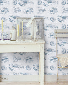 Mind The Gap Wallpaper LOBSTER Blue Premium Wallpaper (WP20014)