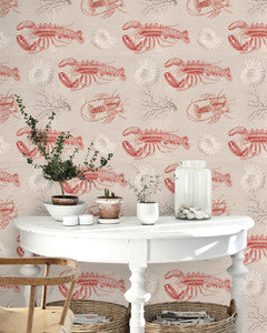 Mind The Gap Wallpaper LOBSTER Taupe Premium Wallpaper (WP20013)