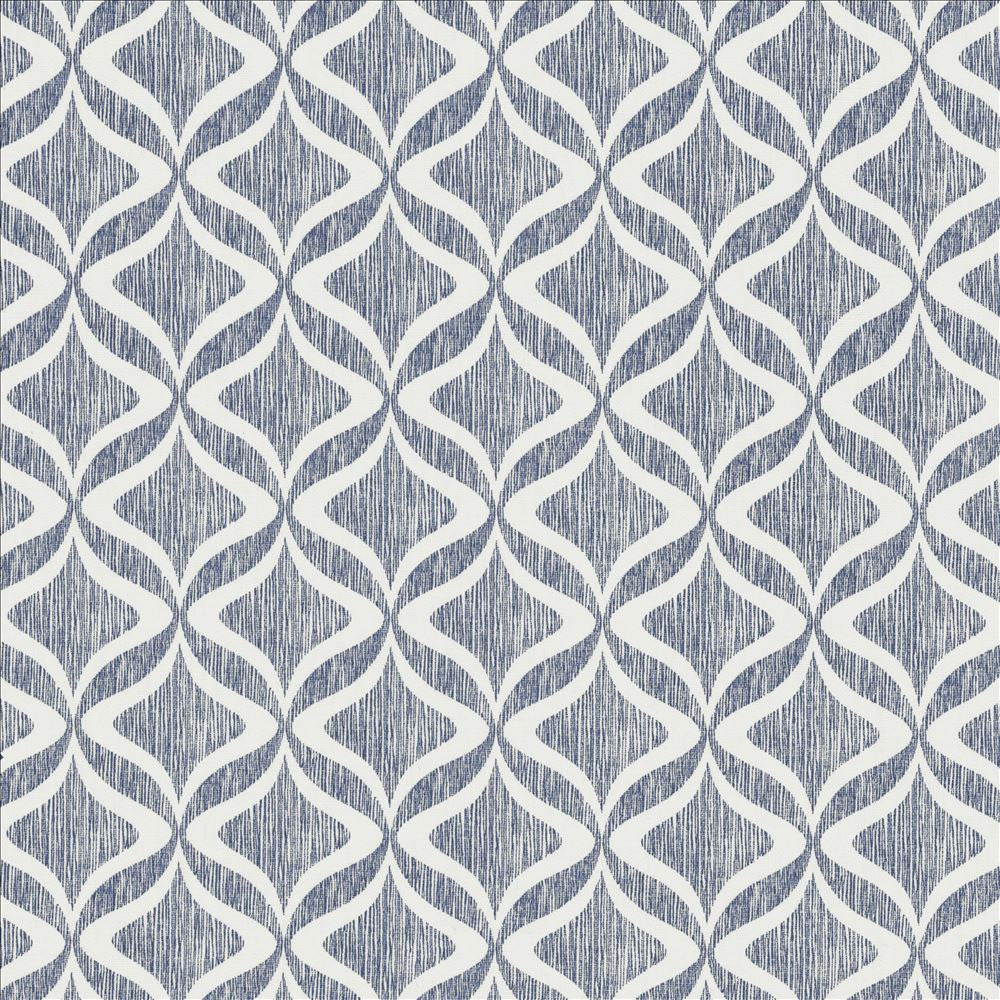 Lola Navy  by Kasmir Designer Fabric 1456 100% Cotton
 TURKMENISTAN 30,000 Wyzenbeek Double Rubs Horizontal: 3 3/8 inches and Vertical: 3 3/8 inches 54  - Swanky Fabrics -