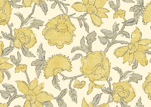 Lola Saffron by Roth & Tompkins Designer Fabric
