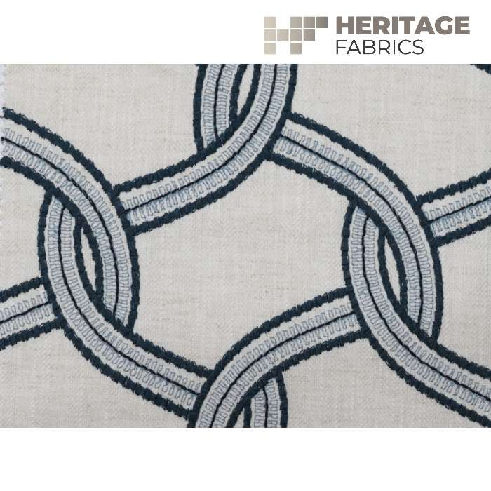 Lucerne Cadet by Heritage Designer Fabric - 67% Cotton 33% Polyester India 21,000 Horizontal: 5.25" and Vertical: 6.25" 54" - Swanky Fabrics -