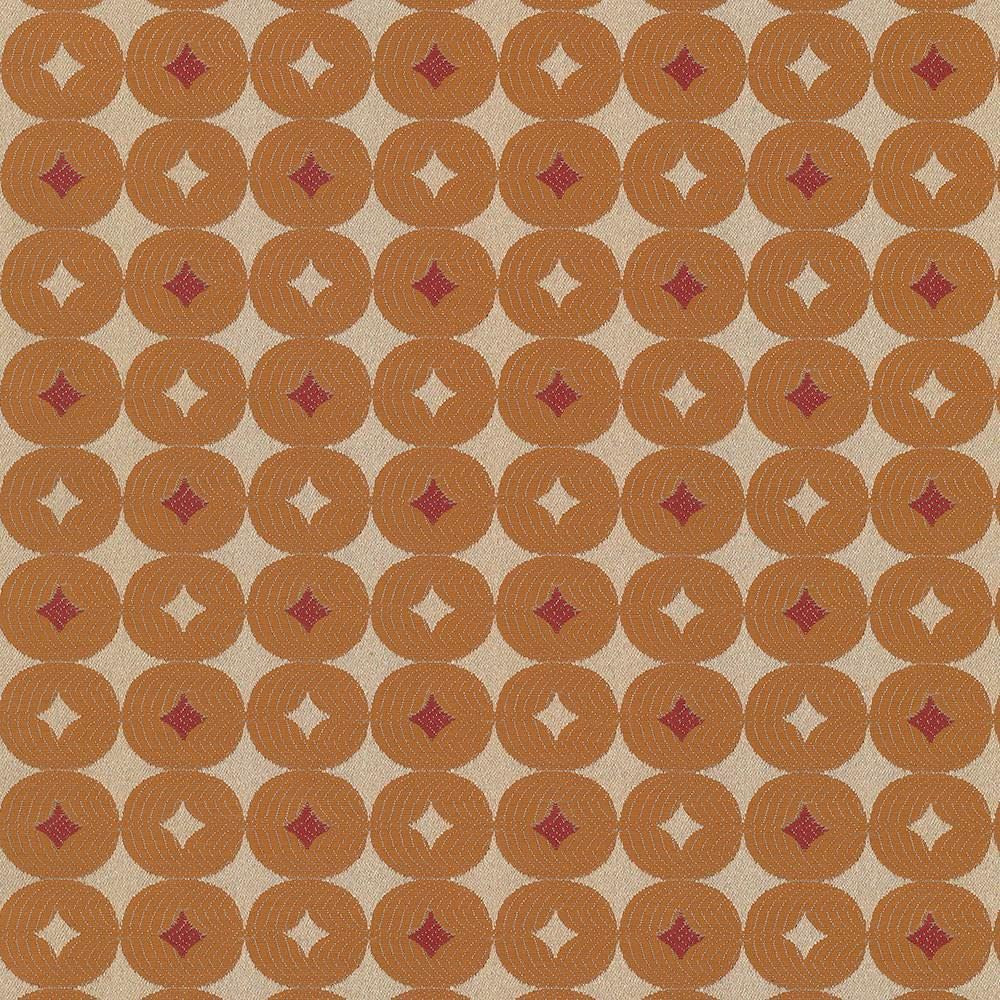 Luciana Cantaloupe  by Kasmir Designer Fabric 5070 100% Polyester
 CHINA 21,000 Wyzenbeek Double Rubs Horizontal: 2 4/8 inches and Vertical: 2 4/8 inches 56  - Swanky Fabrics -