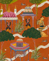 Mind The Gap Wallpaper MAGHREB Orange Wallpaper (WP20761)