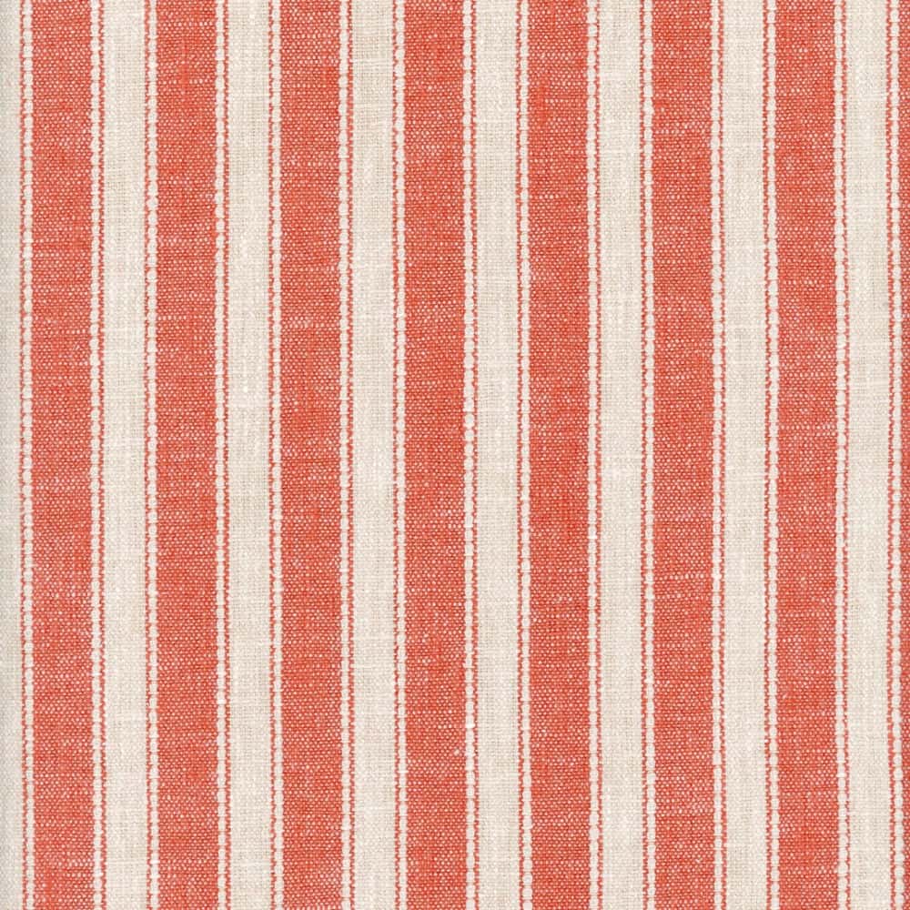 Madaket Stripe Chili by Roth & Tompkins Designer Fabric