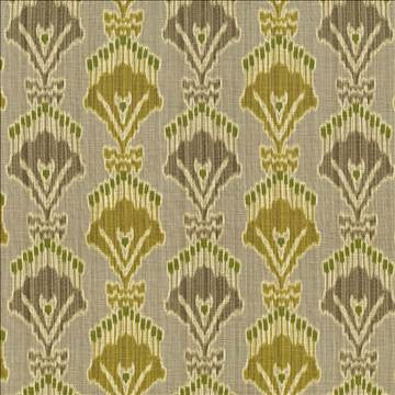 Madras Citron by Kasmir Designer Fabric 5062 55% Linen 45% Viscose CHINA 15,000 Wyzenbeek Double Rubs H: 13 4/8 inches, V: 12 5/8 inches 54 - Swanky Fabrics - Kasmir