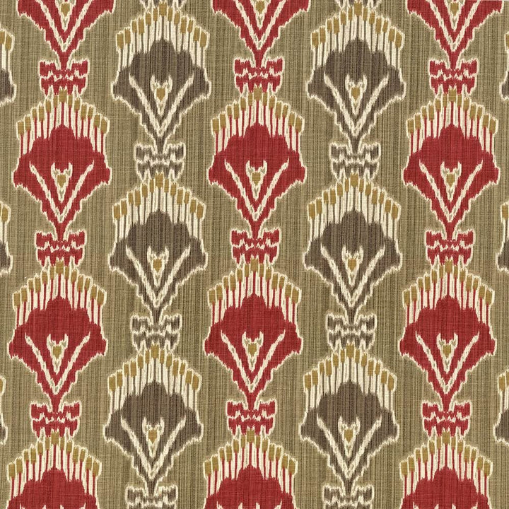Madras Ruby by Kasmir Designer Fabric 5064 55% Linen
45% Viscose
 CHINA 15,000 Wyzenbeek Double Rubs </p><p>Repeat: Horizontal: 13 4/8 inches and Vertical: 12 5/8 inches 54 - Swanky Fabrics -