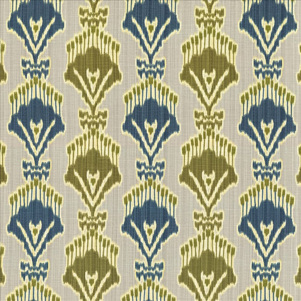 Madras Turquoise by Kasmir Designer Fabric See sample 55% Linen
45% Viscose
 CHINA 15,000 Wyzenbeek Double Rubs </p><p>Repeat: Horizontal: 13 4/8 inches and Vertical: 12 5/8 inches 54 - Swanky Fabrics -