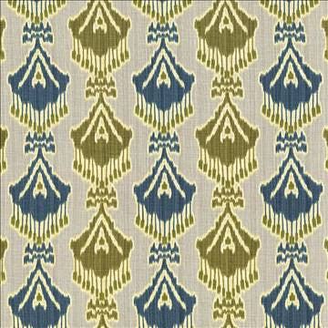 Madras Turquoise by Kasmir Designer Fabric 5065 55% Linen 45% Viscose CHINA 15,000 Wyzenbeek Double Rubs H: 13 4/8 inches, V: 12 5/8 inches 54 - Swanky Fabrics - Kasmir