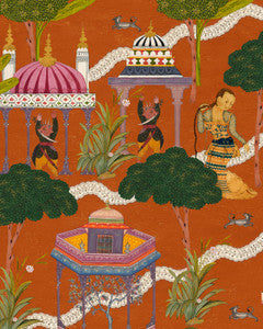 Mind The Gap Wallpaper MAGHREB Orange Wallpaper (WP20761)