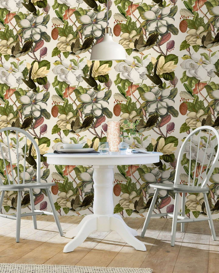 Mind The Gap Wallpaper MAGNOLIA Taupe Wallpaper (WP20152) | WP20152 | PREMIUM DESIGNER WALLPAPER COLLECTION | 3 rolls x 20.5 x 118.1 in | 0.52m / 20.5in | 3m / 118in | 4.65mp | 70cm / 27.6in | Brown, Taupe, White, Yellow | Non-woven | Paste the wall | 3-rolls in a box | Fabric Carolina | https://www.fabriccarolina.com/