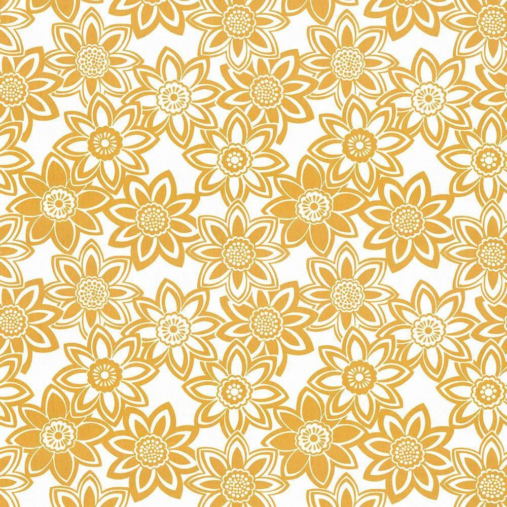 Mahina Maize by Kasmir Designer Fabric See sample 100% Cotton
 USA 51,000 Wyzenbeek Double Rubs </p><p>Repeat: Horizontal: 27 inches and Vertical: 24 6/8 inches 53 - Swanky Fabrics -