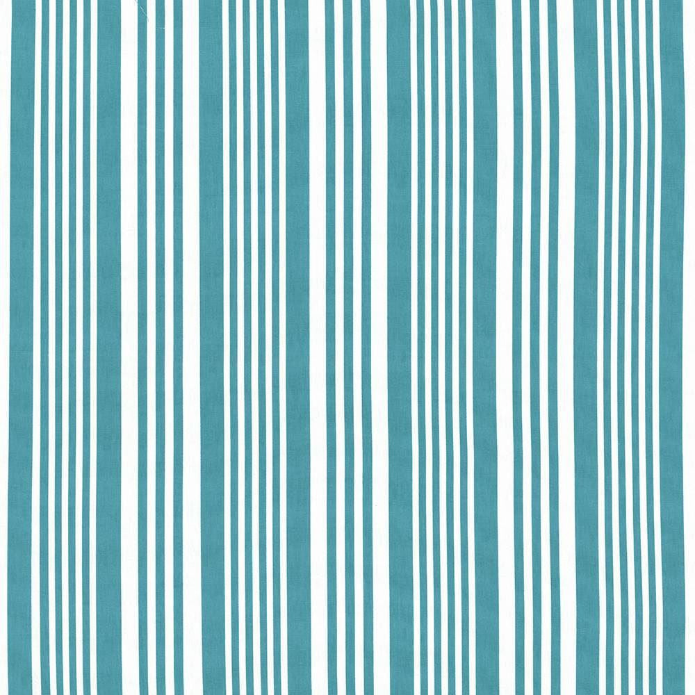 Mahina Stripe Turquoise  by Kasmir Designer Fabric 5107 100% Cotton
 USA 51,000 Wyzenbeek Double Rubs Horizontal: 9 inches and Vertical: N/A 53  - Swanky Fabrics -