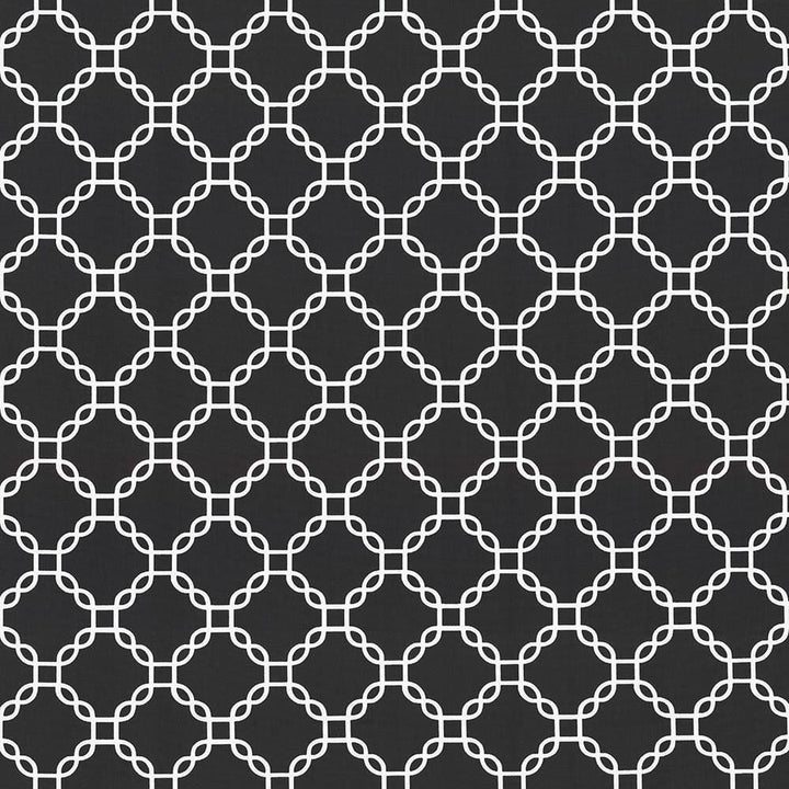 Mahina Trellis Black by Kasmir Designer Fabric 5105 100% Cotton
 USA </p><p>Repeat: Horizontal: 4 4/8 inches and Vertical: 4 4/8 inches 53 - 54 - Swanky Fabrics -