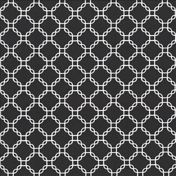 Mahina Trellis Black by Kasmir Designer Fabric 5105 100% Cotton USA 51,000 Wyzenbeek Double Rubs H: 4 4/8 inches, V: 4 4/8 inches 53 - 54 - Swanky Fabrics - Kasmir