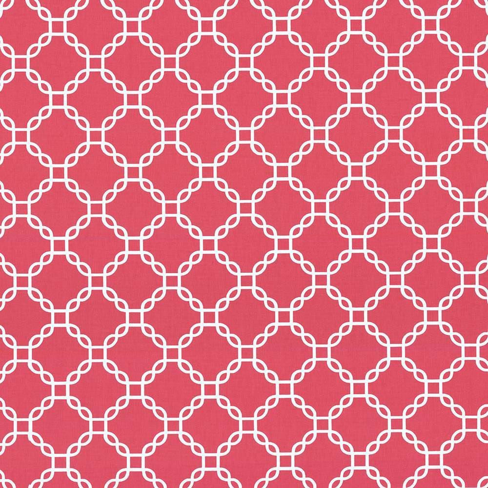 Mahina Trellis Hot Pink by Kasmir Designer Fabric See sample 100% Cotton
 USA 51,000 Wyzenbeek Double Rubs </p><p>Repeat: Horizontal: 4 4/8 inches and Vertical: 4 4/8 inches 53 - Swanky Fabrics -