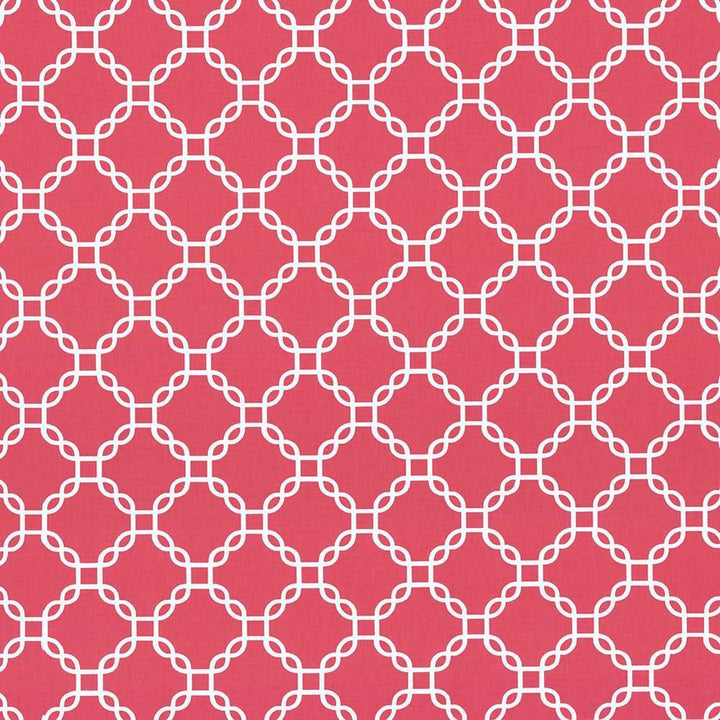 Mahina Trellis Hot Pink  by Kasmir Designer Fabric 5106 100% Cotton
 USA 51,000 Wyzenbeek Double Rubs Horizontal: 4 4/8 inches and Vertical: 4 4/8 inches 53  - Swanky Fabrics -
