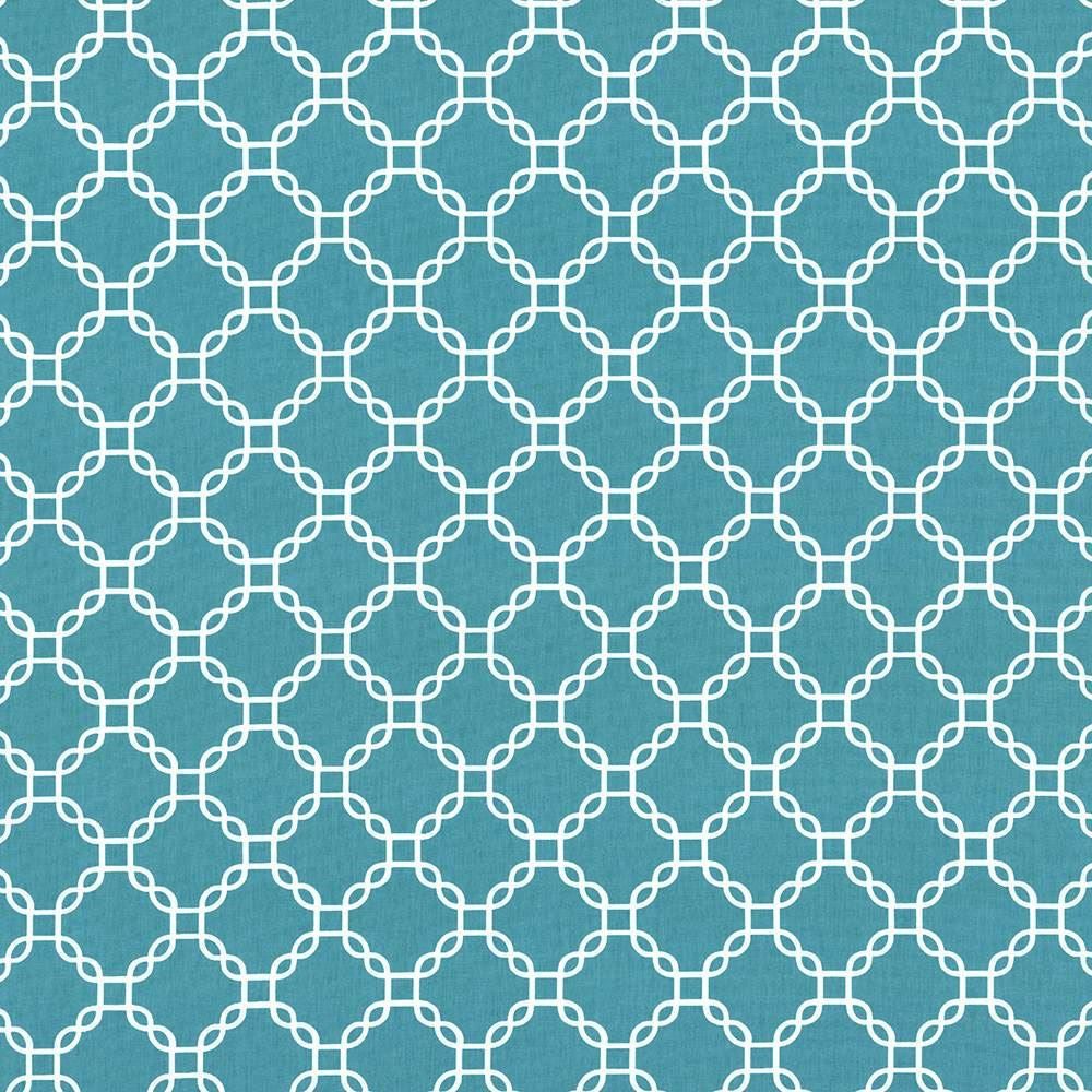 Mahina Trellis Turquoise by Kasmir Designer Fabric 5107 100% Cotton
 USA </p><p>Repeat: Horizontal: 4 4/8 inches and Vertical: 4 4/8 inches 53 - 54 - Swanky Fabrics -