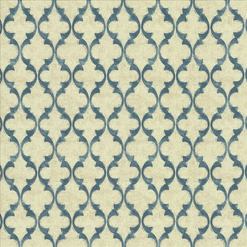 Makayla Caspian by Kasmir Designer Fabric 1456 100% Cotton
 TURKMENISTAN </p><p>Repeat: Horizontal: 4 4/8 inches and Vertical: 6 3/8 inches 54 - Swanky Fabrics -