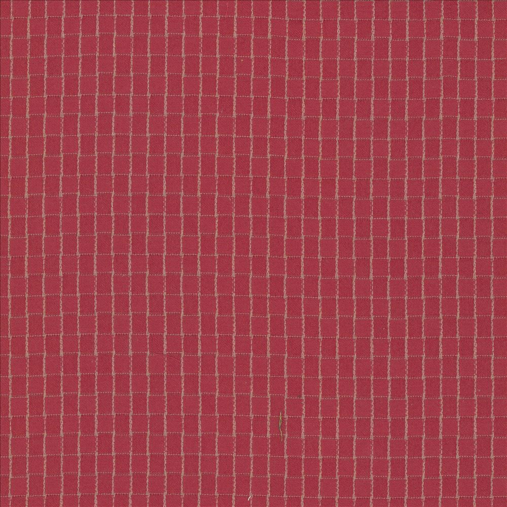 Maneka Raspberry by Kasmir Designer Fabric 5071 100% Polyester TAIWAN 100,000 Wyzenbeek Double Rubs Horizontal: 4/8 inches and Vertical: 5/8 inches 54 - 56 - Swanky Fabrics -