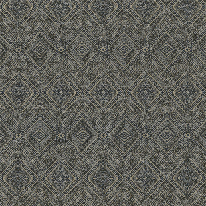Manhasset Prussian by Kasmir Designer Fabric 1441 100% Cotton TURKEY 20,000 Wyzenbeek Double Rubs Horizontal: 6 7/8 inches and Vertical: 14 inches 54 - 55 - Swanky Fabrics -