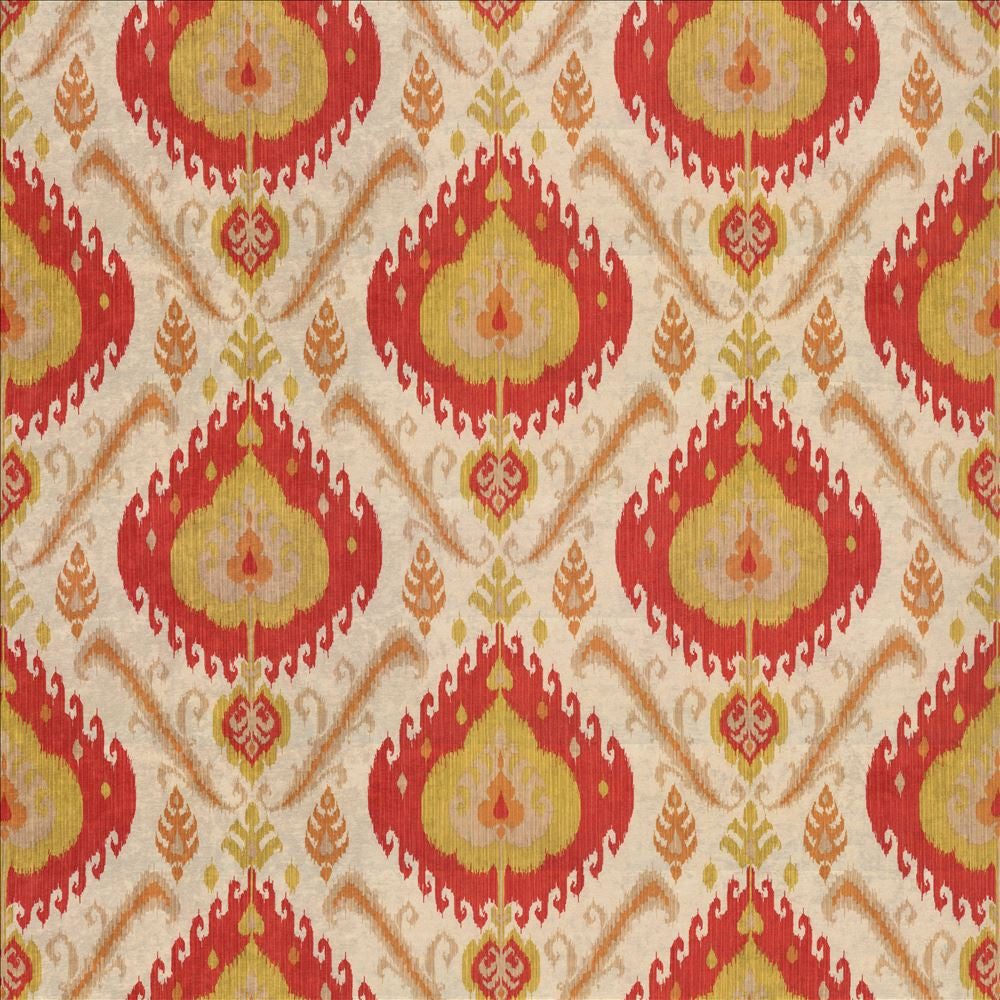 Marazzi Tomato by Kasmir Designer Fabric 1434 100% Polyester CHINA 51,000 Wyzenbeek Double Rubs Horizontal: 27 inches and Vertical: 27 inches 54 - Swanky Fabrics -