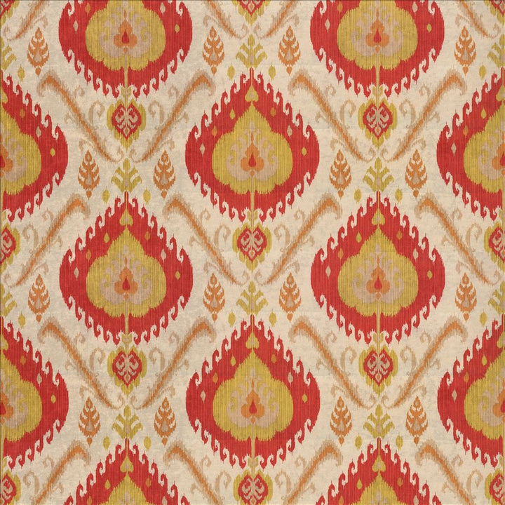 Marazzi Tomato by Kasmir Designer Fabric 1434 100% Polyester CHINA 51,000 Wyzenbeek Double Rubs Horizontal: 27 inches and Vertical: 27 inches 54 - Swanky Fabrics -