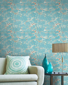 Mind The Gap Wallpaper MARBLED Topaz Wallpaper (WP20337)