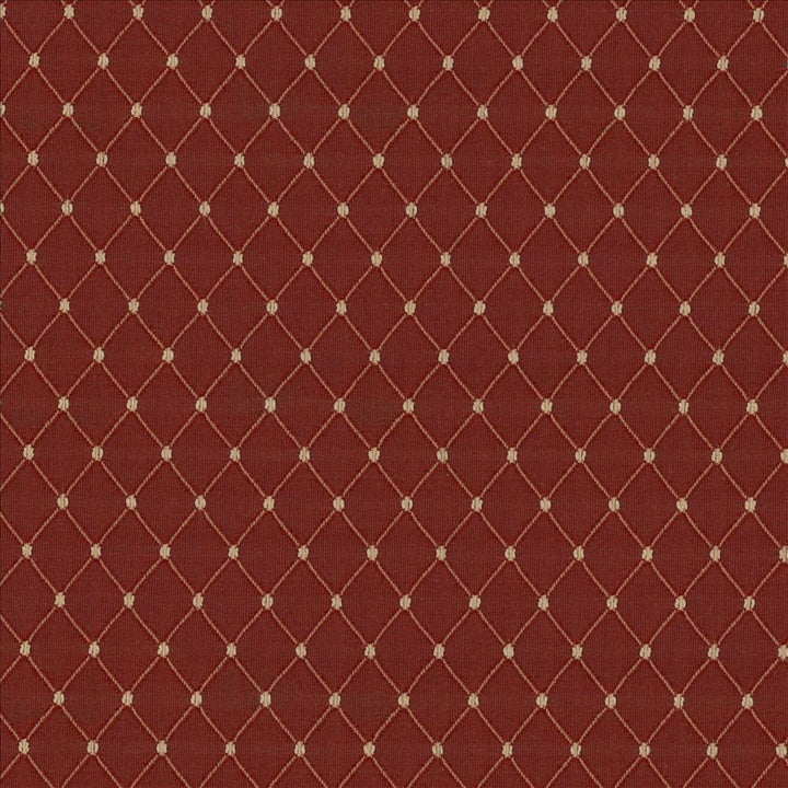 Martinez Scarlet by Kasmir Designer Fabric See sample 100% Polyester
 CHINA 30,000 Wyzenbeek Double Rubs </p><p>Repeat: Horizontal: 6/8 inches and Vertical: 1 2/8 inches 54 - Swanky Fabrics -