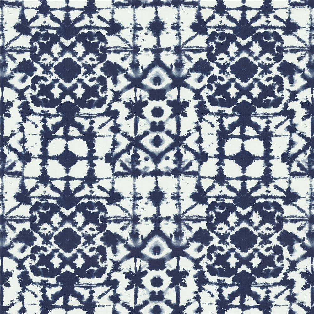 Matsu Indigo  by Kasmir Designer Fabric 1454 100% Polyester
 CHINA 40,000 Wyzenbeek Double Rubs Horizontal: 27 inches and Vertical: 27 inches 54  - Swanky Fabrics -