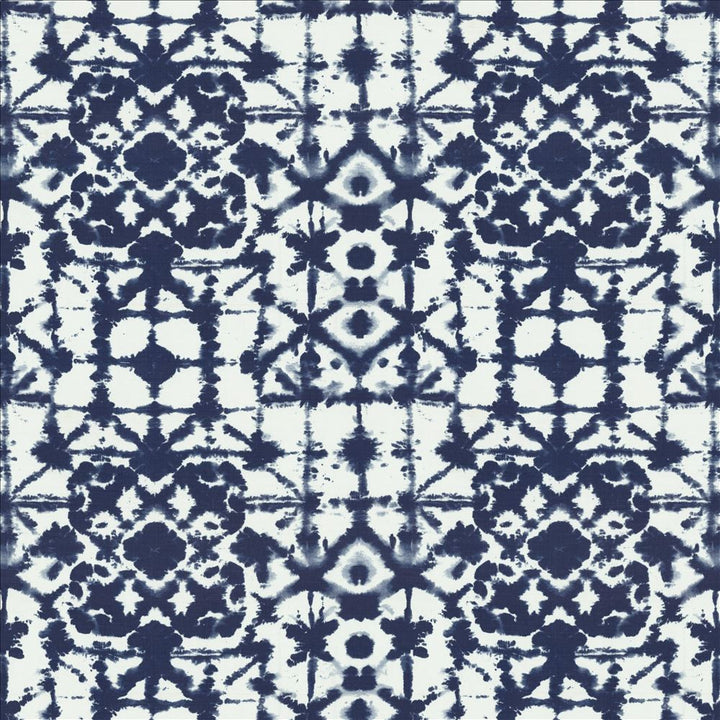 Matsu Indigo  by Kasmir Designer Fabric 1454 100% Polyester
 CHINA 40,000 Wyzenbeek Double Rubs Horizontal: 27 inches and Vertical: 27 inches 54  - Swanky Fabrics -